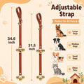 Thinkday 2 Pcs Leather Potty Training Bells for Dogs to Go Outside
