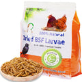 MEILLEURE 5lbs Dried Black Soldier Fly Larvae for Chickens - 100% Natural BSF Larvae More Calcium Than Dried Mealworms - High Protein BSFL Chicken Treats for Laying Hens Ducks Birds