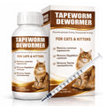 Cat Dewormer Liquid Broad Spectrum Treatment for Tapeworms, Roundworms & Hookworms with Praziquantel & Pyrantel Pamoate, 120ml