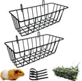Rabbit Hay Feeder Rack Guinea Pig Hay Dispenser for Cage Hanging Metal Feeder Small Animals Hay Holder Manger for Rabbit