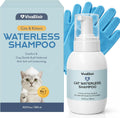 Cat Waterless Shampoo & Conditioner 2-in-1 for Cats & Kittens, No-Rinse Dry Bath Foam with Oatmeal, Aloe & Silk Protein,