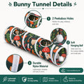 Rabbit Toys, Large Bunny Hideout Tunnel and Tube for Rabbit Guinea Pig Chinchilla Ferret Rat