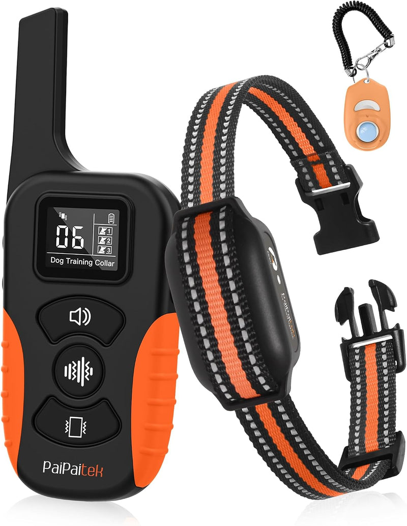 No Shock Dog Training Collar with Remote, Only Vibration & Beep