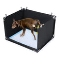 HOMBYS Dog Pee Pad Holder with High Walls, No-Spill Indoor Potty for Large Dogs, Foldable Puppy Litter Box, Patent Pending (25.2" Lx21.3 Wx15.7 H)