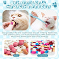 Reallnaive 2 Pcs Cat Pill Shooter Pet Pill Dispenser Dog Piller Shooter with 4 Silicone Tips Tablet Capsule Syringe Pet Medical Feeding Dispenser Tool for Cats Puppies and Animals, Blue and Pink