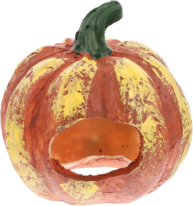 LIOOBO Fish Shrimp Hideout House Thanksgiving Fish Tank Aquarium Decor Pumpkin House Cave Betta Toys Thanksgiving Day De