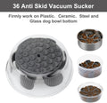 Anipaw Dog Slow Feeder Bowls Silicone Spiral Pet Food Feeder Insert to Slow Down Eating for Large Medium Small Breed Dogs Perfect with Stainless Steel Glass Ceramic Pet Bowls (Grey)