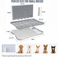 Pee Pad Holder for Dogs and Puppies, Dog Potty for Small Dogs, Dog Litter Box Indoor, Puppy Potty Training Tray with Spl