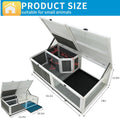 Tortoise Habitat Indoor Wooden Tortoise House, Turtle Enclosure Outdoor Reptile Cage with Removable Bottom,Openable Roof