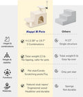 Happi N Pets Cat Stairs for Bed, Stable Pet Step with Condo, 3 Combinations