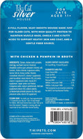 Tiki Cat Silver Mousse Wet Cat Food for Seniors, Chicken & Pumpkin, 2.8 oz. Pouch (12 Count)
