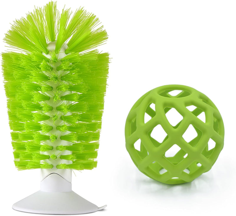 2-in-1 Turtle Brush and Feeder Ball Set, Turtle Tank Accessories