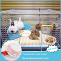 2 Pcs Hamster Ceramic Bowl, Small Animals Anti-Turning Food Water Bowl for Rabbit Hamster Guinea Pig Hedgehog Squirrel (