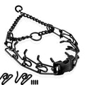 Pinch Collar for Dogs, Prong Training Collar with Quick Release Buckle for Dog Pulling Behavior Correction, Adjustable Pinch Leashes (M/L / 18-23" Neck Size)