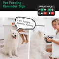 YAUYIK Pet Feeding Reminder Magnet, Dog Fed Sign Tracker, Puppy Feeding Schedule Chart, AM/PM Daily Indication Chart Fee