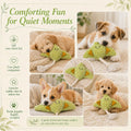 Manta Ray Dog Toy with Rope Tail, Plush Ocean Dog Toy for Small and Medium Dogs, Interactive Toss and Chew Pet Toy，Corn 