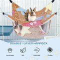 YedsIntu 3 Pcs Guinea Pig Hammock, Rat Ferret Hanging Hammock Guinea Pig Accessories for Small Animals Chinchilla Parrot