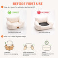 PETKARAY Cat Couch Bed, 24'' Soft Sofa for Indoor Cats, Machine Washable