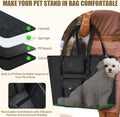 SlowTon Dog Purse Carrier - Portable Dog Carrier with Pockets & Safety Leash for Small Dogs Under 12 lbs, Breathable Pet