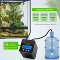 reptile humidifier, LCD with timing function, time length and interval can be set, reptile mister system with 2 spray no