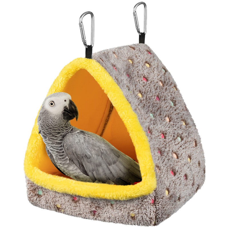 Large Winter Warm Bird Nest House, Comfortable Bird Bed for Cage with Mat, Hanging Hammock Shed Hideaway Hut Gift for Macaws African Grey Amazon Parrots