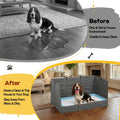 Bhyhok Foldable Dog Litter Box with High Walls, Waterproof Indoor Dog Potty Tray with 4-Inch Baffle, 33.5"×23.6"×15.9" Dogs Pee Pad Holder for Puppies Small and Medium Dogs