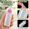 Tondiamo 17 Pcs Kitten Bottle Feeding Kit Puppy Bottles for Nursing Puppy Milk, Replacement Nipples Cleaning Brushes Bottle Opening Needles for Newborn Pet Cat Dog Rabbit Goat