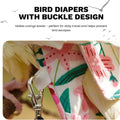 QBLEEV Bird Diapers, Reusable Cockatiel Flight Suit with Adjustable Straps