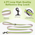 Martingale Collar for Dogs,Soft Neoprene Padded Reflective Martingale Collar and Leash Set Safety Buckle Nylon Martingal