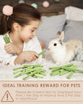 Bissap 35PCS Rabbit Chew Sticks, Natural Papaya Stems Bunny Chews Treats for Rabbit Hamster Chinchilla Guinea Pig Small 