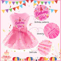XPUDAC Dog Birthday Dress Puppy Clothes for Small Dogs Girl Birthday Party Tulle Pet Outfit, Cat Appeal-Small