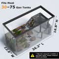 Upgraded Standing Turtle Basking Platform with Ramp, Built-in Feeding Tray