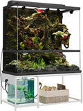 4x2x2 Reptile Enclosure Stand – 48"x24" Tall Reptile Tank Stand for 120 Gallon Aquarium Stand, Bearded Dragon Cage, Snak