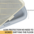 Dog Potty Tray, 23.6"x17.68" Indoor Pet Pee Pad Holder,Puppy Training Holder,Bathroom Dog Litter Box, Pet Toilet for Sma