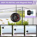 hygger Lite Wave Maker for 10-50 Gallon Aquariums, 792 GPH Magnetic Base