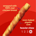 Hartz Oinkies Porkalicious Smoked Pig Skin Jerky Twists Dog Treats, 32pk