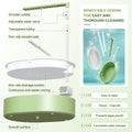 Lignumix Automatic Bird Bath with Quiet Pump,Parakeet Bird Bathtub for Cage with Adjustable Shower Head & Water Flow Valve,Large Bird Baths Detachable for Easier Cleaning,BPA-Free