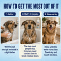 Scrubby Tails Organic Dog Shampoo - Puppy Oatmeal Shampoo for Itchy Skin Relief - Hypoallergenic for Sensitive Skin, for Dogs of All Ages, Deodorizes, Tearless, Made in USA, 16oz (Vanilla Ice Cream)