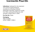 Durvet Ivermectin Pour On Cattle Dewormer 5mg/ml - Ivermectin Topical Solution 250ml