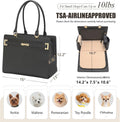 2-in-1 Stylish Dog Purse Carrier Travel Tote Bag for Small Dogs Cats