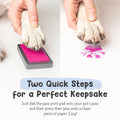 Pet Paw Print Impression Kit | Dog Ink Paw Print Kit | Pet Paw Print Kit | an Easy to Use Paw Print Stamp Pad for Dogs |