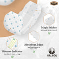 Dr. Pol Male Dog Diapers – Super Absorbent, Breathable, Leak-Proof with Wetness Indicator, Large, 50 Count