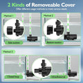 hygger 15W-100W Water Pump with Controller (Up to 3430GPH), Submersible/Inline Return Pump with Adjustable Mode/Flow, 2 