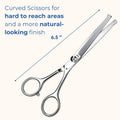 Pet Grooming Scissors Set - Round Tip Shears for Dogs & Cats