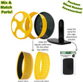 Silent Runner Wheel - 9" Regular - Exercise Wheel (Yellow)