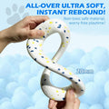 2 Pack Dog Ring Toys for Outdoor Play, Durable Soft Flying Disc for Throwing Catching Grabbing, Water Floating Dog Frisb