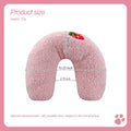 Andiker Pillows for Cats, U Shape Soft Fluffy Kitten Pillow to Lay On Cat Bed Pillow Ultra Soft Pet Pillow for Cat Fluff