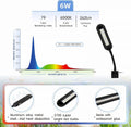 hygger 0.5-5 Gallon Nano Tank Mini Clip-on Aquarium Light with White Blue Red LEDs Fish Tank Lighting Built-in Timer 5 B