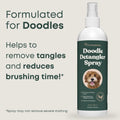 Doodle Detangler Spray - Natural Dog Detangling Spray and Leave in Conditioner for Dogs - Great for Goldendoodle, Poodle, Labradoodle, Bernedoodle - 16 Fl Oz Freshly Bailey