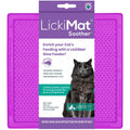 LickiMat Classic Soother, Cat Slow Feeder Lick Mat, Boredom Anxiety Reducer; Perfect for Food, Treats, Yogurt, or Peanut Butter. Fun Alternative to a Slow Feed Cat Bowl or Dish, Purple